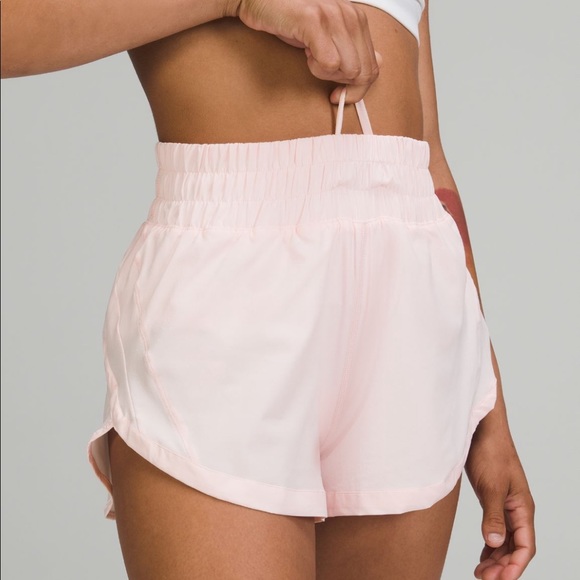 Lululemon STRAWBERRY MILKSHAKE Track that High Rise Short 3”Lined - Picture 2 of 5